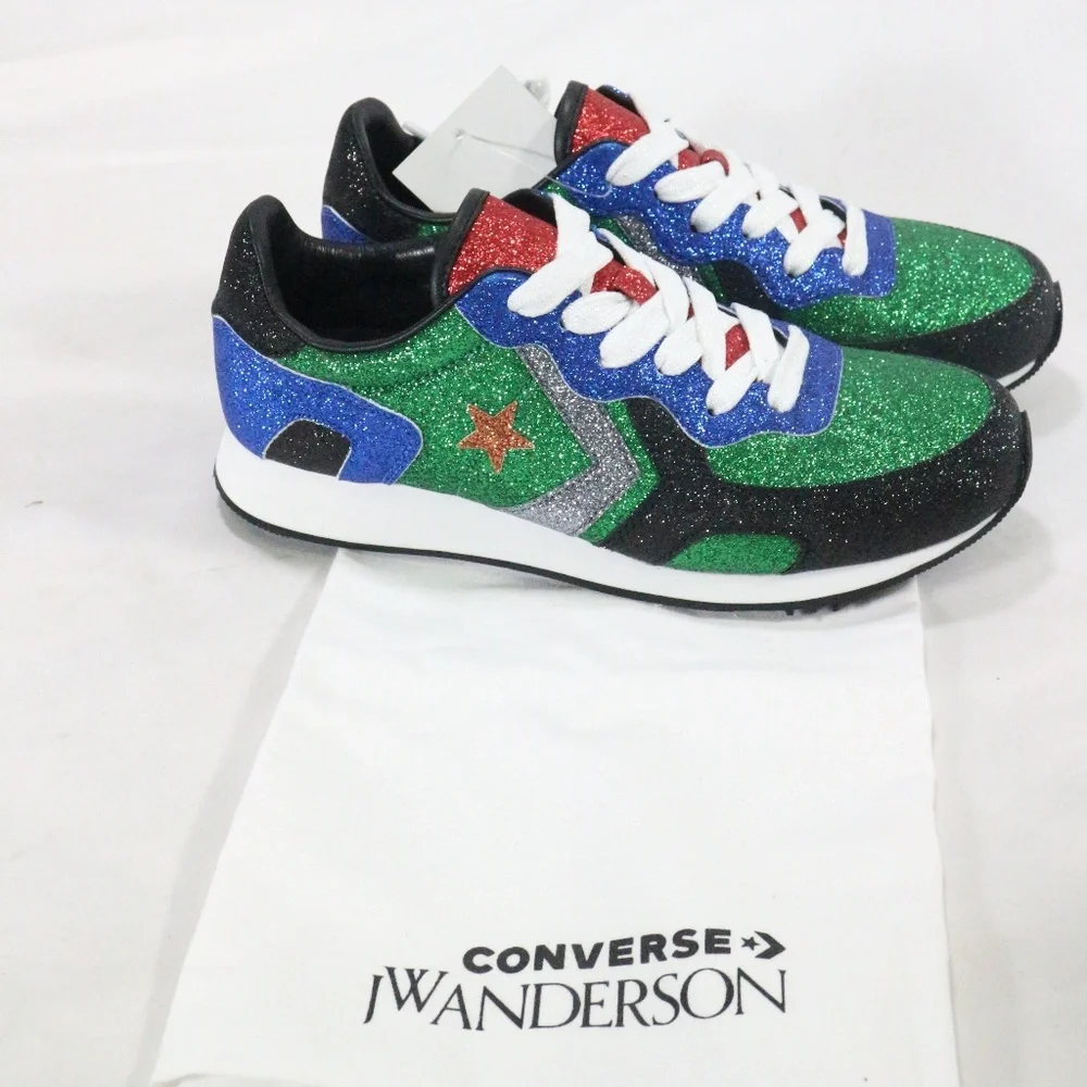 CONVERSE J.W. Anderson x Thunderbolt Green Sneakers Sz 5.5. Wmn 7 Men - Picture 5 of 8